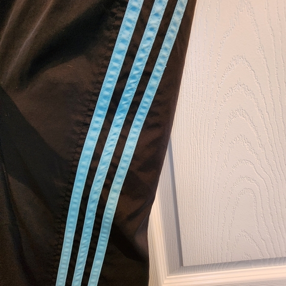 Adidas Track Joggers Vintage Y2k Black Blue Women's Pants‎ Size XL - Picture 9 of 16